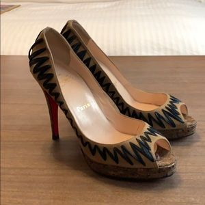Christian Louboutin sexy open toe pumps 40